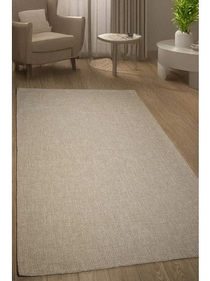 Estiva Home Bej Sisal Yolluk | Pamuk Taban, Kaymaz, Tozumaz, Makinede Yıkanabilir