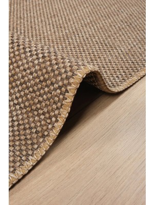 Estiva Home Bej Kahve Naturel Jüt Hasır Desen Sisal Halı – Yıkanabilir, Kaymaz Taban & Toz Tutmaz Makine Dokuma Halı