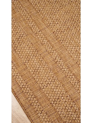 Estiva Home Bej Naturel Jüt Hasır Desen Sisal Halı – Yıkanabilir, Kaymaz Taban, Toz Tutmaz & Antibakteriyel Makine Dokuma Halı