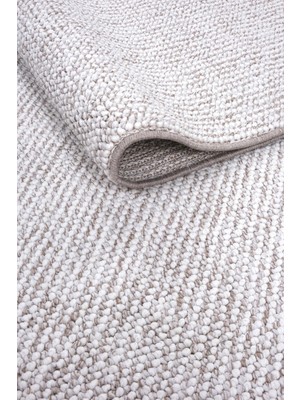 Estiva Home Bej Beyaz Iskandinav Tarzı Bukleli Yumuşak Halı – Bohem Stil, Salon, Oturma Odası, Koridor, Mutfak ve Çocuk Odası Yolluk Halısı