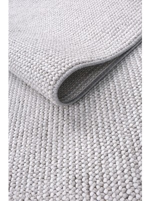 Estiva Home Gri Beyaz Iskandinav Tarzı Bukleli Yumuşak Halı – Bohem Stil, Salon, Oturma Odası, Koridor, Mutfak ve Çocuk Odası Yolluk Halısı