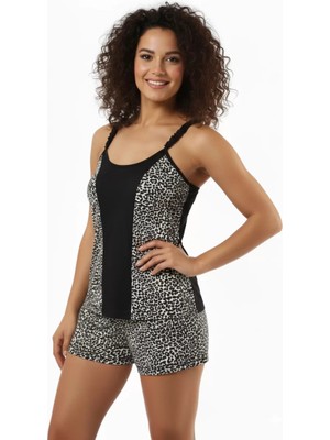 Beruflic Şahinler Bayan Leopar Şortlu Takımı B159