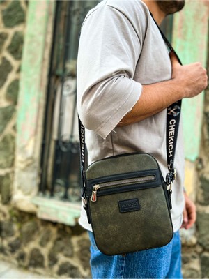 Erdo Ticaret CH102 - Stealht Kare Erkek Çanta Sıyah / Hakı