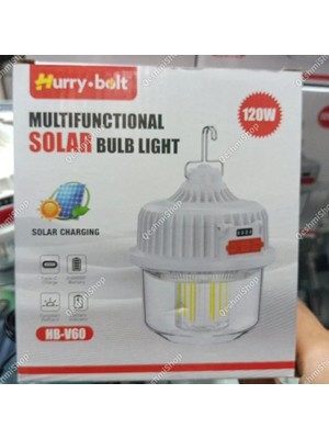 Makay Hurry Bolt Çok Amaçlı Güneş Enerjili Lamba Model HB-V60 120W (5282)