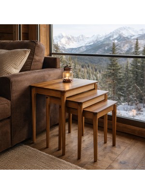 Fami Home | Napoli 3’lü Iç Içe Modern Zigon Sehpa