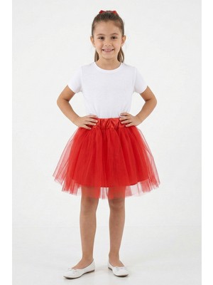 Kinderos Beli Lastikli Kız Çocuk Tütü Etek - 26Y 1621
