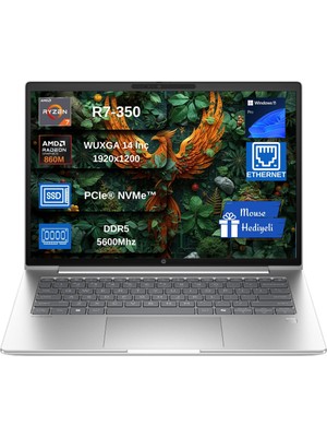 Hp Elitebook 6 G1A Next Gen Aı Amd Ryzen™ Aı 7 350 32GB Ddr5 1tb SSD 14" Inch Amd Radeon™ 860M Wuxga (1920X1200) IPS 300NITS WIN11PRO Taşınabilir Bilgisayar WD36SZETEX08