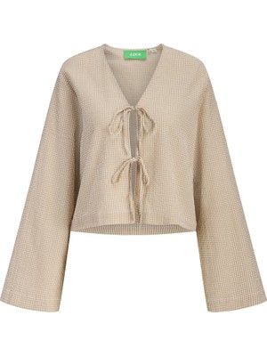 Jack & Jones Kadin V Yaka Bluz - Zoe