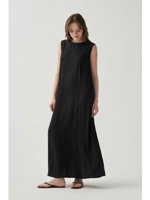 ALLDAY Siyah-Modal Kolsuz Içlik Elbise