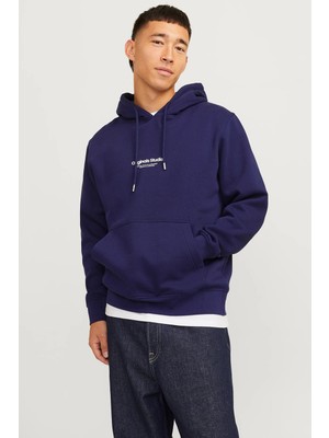 Jack & Jones Originals Jorvesterbro Pamuklu Kapüşonlu Relaxed Fit Sweat Erkek Sweat 12241687