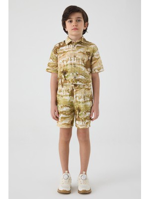 NBT Jeans Bg Store Erkek Çocuk Desenli Şort