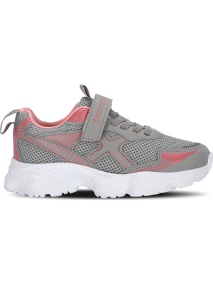 Slazenger Fast Track I Kız Çocuk Cırt Cırtlı Beyaz / Pembe Günlük Spor Ayakkabısı