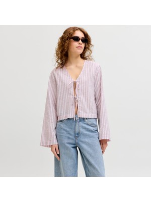 Jack & Jones Kadin V Yaka Bluz - Zoe