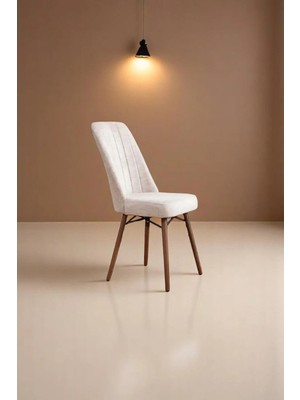 Kaktüs Avm Kare Gold Sandalye - Krem - 1 Adet