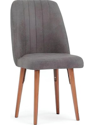 Kaktüs Avm Kare Gold Sandalye - Koyu Gri - 1 Adet