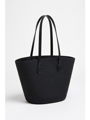 Mollycrush Kadın Yazlık Hasır Omuz Çantası - Deri Detaylı Şık Plaj ve Şehir Tasarımı