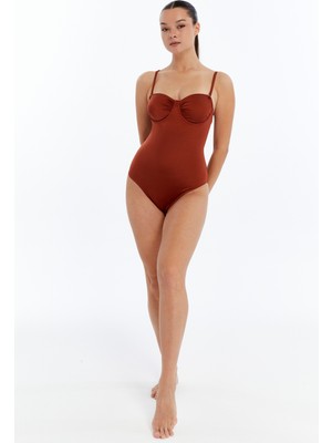 Lovely Things Alessıa Balconette Mayo Sütyen - Tarçın