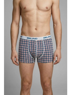 Belinoplus Erkek Boxer Şort Ekose Desenli- Plaid Timeless