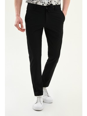 MCR Düz Super Slim Fit Beli Lastikli Ipli Erkek Pantolon