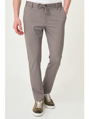 MCR Desenli Super Slim Fit Beli Lastikli Ipli Erkek Pantolon