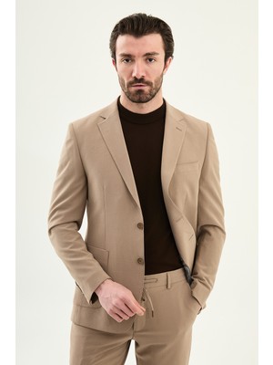 MCR Çizgili Slim Fit Torba Cep Ipli Erkek Takım Elbise