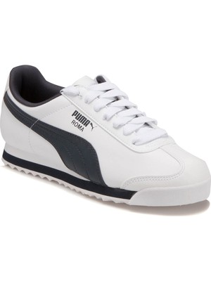 Puma Beyaz Unisex Ayakkabısı Suni Deri Roma Basic Hafif ve Esnek Taban ile Günlük Kullanım İçin