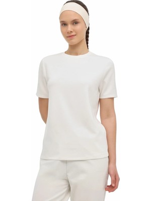 Lumberjack Wl 11SOFTY 6fx Ekru Kadın Kısa Kol T-Shirt