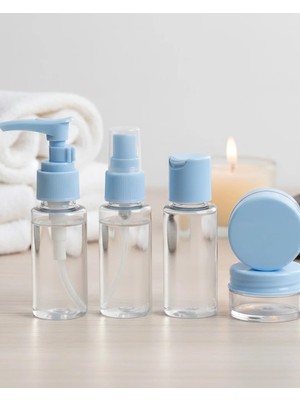 Makay Taşınabilir 5 Parça Seyahat Kozmetik Seti 30 ml Sızdırmaz