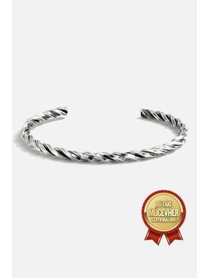 Meks Jewels Gümüş Burma Erkek Bilekliği