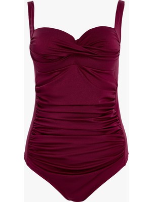 Lovely Things Belında Toparlayıcı Balconette Mayo Sütyen - Bordo