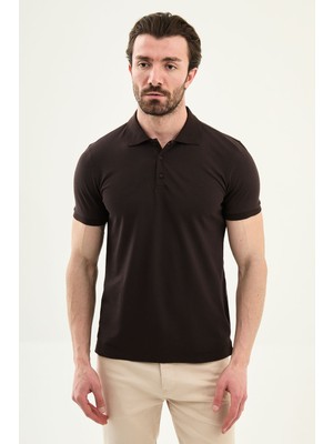 MCR Düz Slim Fit Polo Yaka Basic Erkek T-Shirt