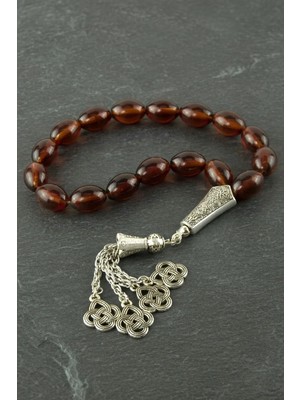 MidasTech Oval Kesim Cam Tesbih Ürün Boyu 10*14 mm Nemere