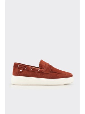 Elle Nar Deri Erkek Günlük Loafer