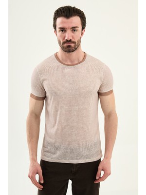 MCR Desenli Slim Fit Bisiklet Yaka Erkek T-Shirt