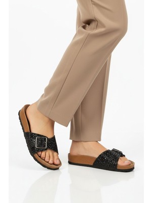 Pierre Cardin Siyah Hafif Kadın Günlük Terlik PC-7553 Z