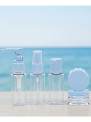 Makay 5’li Seyahat Dolum Şişe Seti 30 ml Şeffaf Taşıma Çantalı
