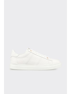 Elle Beyaz Deri Erkek Spor Ayakkabı