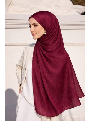 Olcay Yoryo İpek Abiye Şal BORDO 103