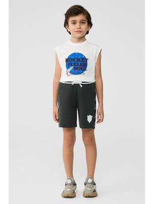 NBT Jeans Bg Store Erkek Çocuk Antrasit Şort