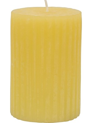 Rubin Licht Rustik Mum Oluklu Sarı