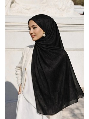 Olcay Yoryo İpek Abiye Şal SİYAH 103