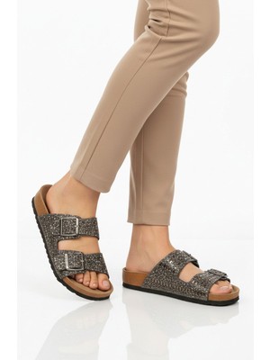 Pierre Cardin Platin Hafif Kadın Günlük Terlik PC-7553 Z