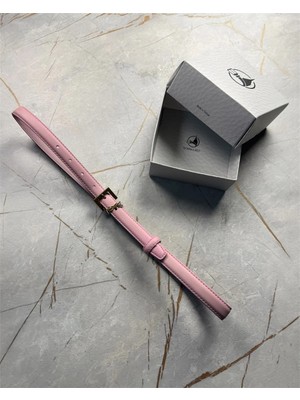 İstanbul Belt Ince Kadın Kemer – 2 Cm– Altın Ton Tokalı – Şık, Minimal ve Gündelik Deri Kemer