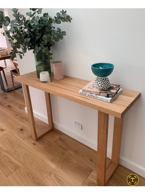 Feyza Design Masif Ahşap Ceviz Renk Dresuar - 90X120 Cm, Dayanıklı ve Şık