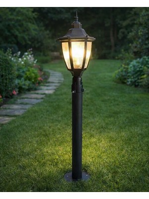 96 cm Altıgen Direkli Bahçe Armatürü - Bahçe Lambası