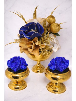 Maviessa Gold Eva Aranjman Mavi Set