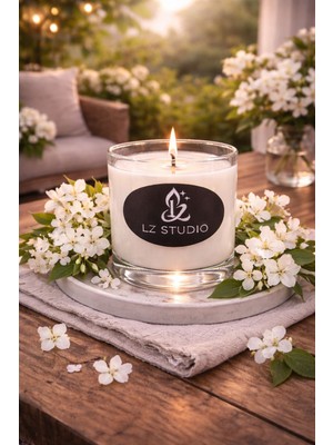 LZ Studio Yasemin Kokulu Cam Bardak Mum 150 ml