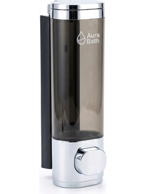 Aura Bath Mutfak ve Banyo Için Duvara Monte Pratik Sıvı Sabun ve Şampuan Dispenseri - Lüks Tasarım - 300ML