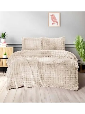 Merinos Diamond Kürk Comforter Bubble Yorgan Set