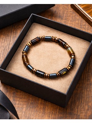 Sufi Tesbih Esans Ve Hediyelik Doğal Akik Taşı Bileklik – El Yapımı Şık Tasarım | Enerji Dengeleyici & Unisex Premium Bileklik